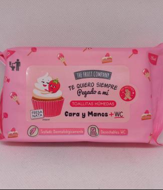 Toallitas de fresa y nata